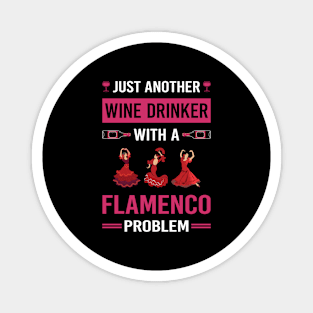 Wine Drinker Flamenco Magnet